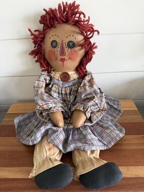 Vintage Raggedy Ann Tea Stained 1990s